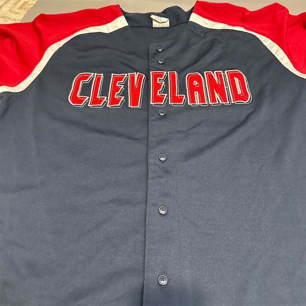 Cleveland Indians MLB Men's 2XL Button-Up Jersey Dynasty Series - Picture 4 of 11